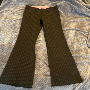 EC stylish black and pink pinstripe pants